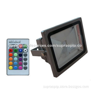 RGB LED Floodlights, IP65, 85-265V AC or 12-24V DC,CE/RoHS SAA TUV Mark